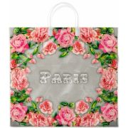 Пакет ПЭ с пластмассовыми ручками 37х34+6см (80) (Сады Парижа) Интерпак (х10/100)