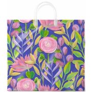 Пакет ПЭ с пластмассовыми ручками 37х34+6см (80) (Лепесток) Интерпак (х10/100)