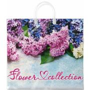 Пакет ПЭ с пластмассовыми ручками 38х35+10см (90) (Май) ламинированный Интерпак (х10/100)