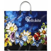 Пакет ПЭ с пластмассовыми ручками 38х35+10см (90) (Феличита) ламинированный Интерпак (х10/100)