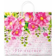 Пакет ПЭ с пластмассовыми ручками 37х34+6см (80) (Цветение) Интерпак (х10/100)