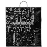 Пакет ПЭ с пластмассовыми ручками 46х50см (100) (Кутюрье) ламинированный Интерпак (х10/100)