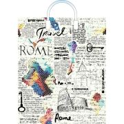 Пакет ПЭ с пластмассовыми ручками 38х45+3см (90) (Газета) Артпласт (х10/150)