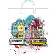 Пакет ПЭ с пластмассовыми ручками 38х45+3см (90) (Город) Артпласт (х10/150)