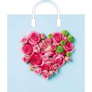 Пакет ПЭ с пластмассовыми ручками 38х34+3см (90) (Прима) Глянцевый Артпласт (х10/150)