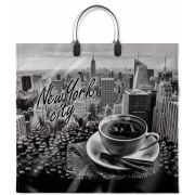 Пакет ПЭ с пластмассовыми ручками 37х34+6см (80) (Нью Йорк) Интерпак (х10/100)