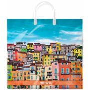 Пакет ПЭ с пластмассовыми ручками 37х34+6см (80) (Бразилия) Интерпак (х10/100)