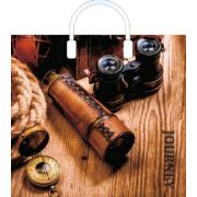 Пакет ПЭ с пластмассовыми ручками 38х34+3 (90) Артпласт глянец х100 (Трэвэл) Россия