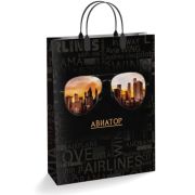 Пакет подарочный 30х40+10см Из мягкого пластика (150) (Авиатор) Интерпак (х1/10)