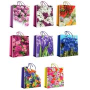 Пакет подарочный 12х15+6см ламинированный «Цветы ассорти» (х1/20) Китай