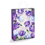 Пакет подарочный 30х40+10см Из мягкого пластика (150) (Фиолетто) Интерпак (х1/10)