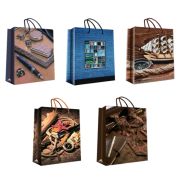 Пакет подарочный 14х20+7см ламинированный «Мужской ассорти» (х20/480) Китай