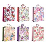 Пакет подарочный 26х32+10см Матовый «Ассорти цветы» (х1/20) Китай