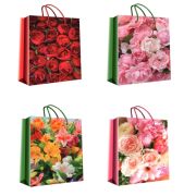 Пакет подарочный 42х62+15см ламинированный «Цветы ассорти» (х1/12) Китай