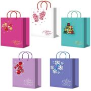 Пакет подарочный 18х23+10см ламинированный НГ (M25 241-245) (х10/200) Китай