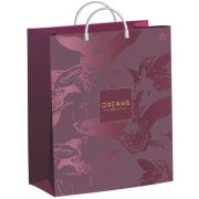 Пакет подарочный 30х40+10см из мягкого пластика (Брусничный) Тико (х1/40) [упаковка]