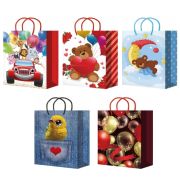 Пакет подарочный 32х45+10см ламинированный (XL575-579 Микс) (х10/200) Китай