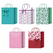 Пакет подарочный 10см Ламинированный Premium (MP2181-2185) (х10/200) Китай