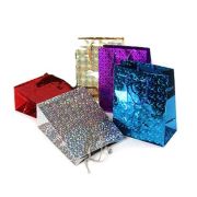 Пакет подарочный 14х20+7см «Голографический» (MSG615-619) (х10/200) Китай