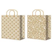 Пакет подарочный 32х45+10см цвет Крафт (XLK025-026) (х10/200) Китай