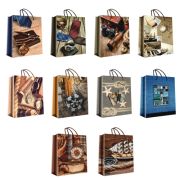 Пакет подарочный 18х23+10см ламинированный «Мужской ассорти» (х1/20) Китай