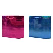 Пакет подарочный 14х20+7см «Голографический» (MSG613-614 Микс) (х10/200) Китай