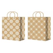 Пакет подарочный 18х23+10см цвет Крафт (MK25-001/002) (х10/200) Китай