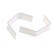 Клип-лента Дл:5см в нарезке, загнутая цвет Белый (х500)