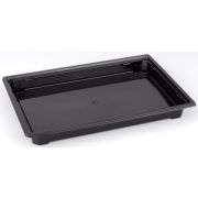 Контейнер без крыш. прямоуг. (для суши) ПЭТ Сп-25Д 242х168х25мм цвет Черный СТП (х1/220)