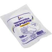 Перчатки ПЭ одноразовые прочные (M) Идеал (х100/10000)