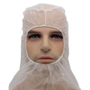 Шапочка балаклава капля, 1 резинка вокруг лица цвет Белый (х50/250)