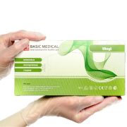 Перчатки смотровые виниловые (10) неопудренные (M) цвет Прозрачный (х100/1000) КИТАЙ