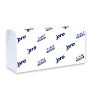 Полотенца бумажные в листах 24х21,5см PRO Tissue 2х слойные, Z сложение, H2, 200 шт. С442 (х1/21) [упаковка]