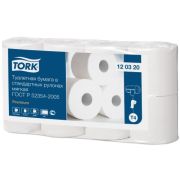 Бумага туалетная TORK TORK 2-слойная, спайка 8 шт. х 23 м, Premium, 120320 Россия Система T4 [упаковка]