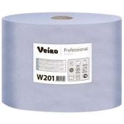 Полотенца протирочные бумажные в рулонах метраж 350 Veiro Professiona 2х слойные, Comfort цвет Синий W201 (х1/2) [упаковка]