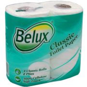 Туалетная бумага 2х слойная Belux Classic 4 рулона (х1/12) [упаковка]
