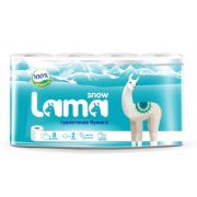 Туалетная бумага 2х слойная Snow Lama 8 рулонов (х1/6) [упаковка]