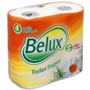Туалетная бумага 2х слойная Belux 4 рулона (х1/12) [упаковка]