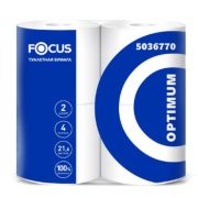 Туалетная бумага 2-слойная Focus Optimum, 4 рулона (х4/56)