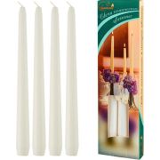 Свечи конические цвет Белый в коробке 4шт (х1/30)