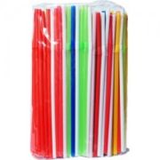Трубочки c изгибом цветные Дл:210мм D=5мм (х250/12000)