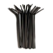 Трубочки c изгибом цвет Черный Дл:240мм D=5мм (х1000/12000)