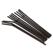 Трубочки с изгибом «Джамбо» Дл:240мм D=8мм цвет Черный (х250/5000)