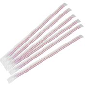 Трубочки прямые в индивид. п/п упаковке, полоса Дл:240мм D=7мм (х600/6000)