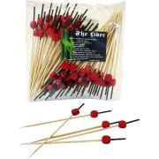 Пика «Шайба красная» Дл:120мм Бамбук (х100/10000) Китай