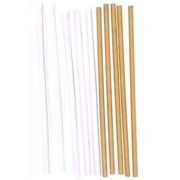 Трубочки бумажные в индив. упаковке в индивид. упаковке Дл:197мм D=6мм цвет Крафт (х250/1000)