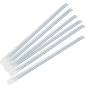 Трубочки прямые в индивид. п/п упаковке, полоса Дл:210мм D=5мм (х1000/8000)
