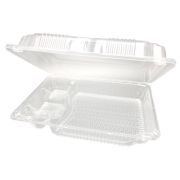 Контейнер с совмещ. крыш. прямоуг. (для суши) ПЭТ ИП-30Н 220х155х55мм цвет прозр. Протэк (х1/360)