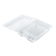 Контейнер с совмещ. крыш. с 4мя отделами (для суши) ПЭТ ПР-К-25С4«А» 265х193х68мм цвет прозр. Протэк (х1/220)