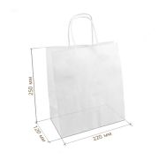 220*120*250 Пакет бум с кручен ручками белый 80 Россия, 1/250